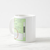 Funny UNIQUE Custom UK TEA Liebhaber Verschreibung Kaffeetasse (Vorderseite Links)