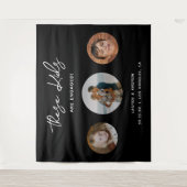 Funny Unique Kids Foto Engagement Party Hintergrun Wandteppich (Vorderseite)