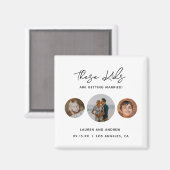 Funny Unique Kids Foto Wedding Save the Date Magnet (Vorderseite/Rückseite)