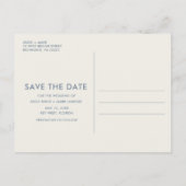 Funny Unique Wedding Save the Date Ankündigungspostkarte (Rückseite)