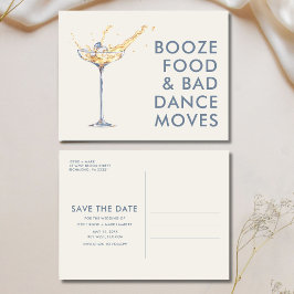 Funny Unique Wedding Save the Date Ankündigungspostkarte