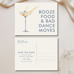 Funny Unique Wedding Save the Date Ankündigungspostkarte