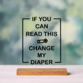 Funny unisex Winaper Acrylschild (Neutral)