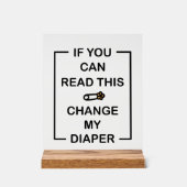 Funny unisex Winaper Acrylschild (Vorderseite)