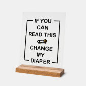 Funny unisex Winaper Acrylschild (Winkel)