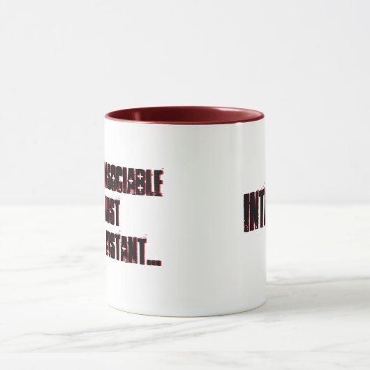 Funny Unsoziable Introvertierte Anti-Social Joke Tasse (Zentrum)