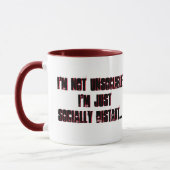 Funny Unsoziable Introvertierte Anti-Social Joke Tasse (Links)