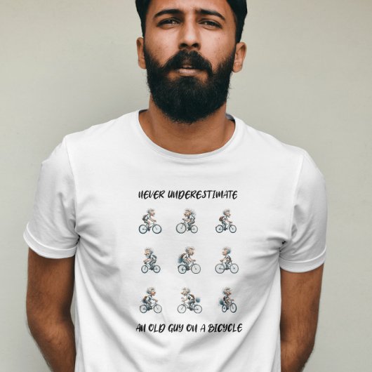 Funny Unterschätze niemals einen alten Typ auf ein T-Shirt