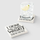 Funny Untersetzer, Whiskey-Untersetzer Steinuntersetzer (Seitenansicht)