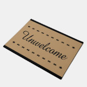Funny Unwelcome Fußmatte (Schrägansicht)