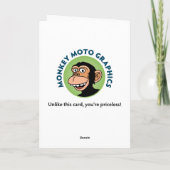 Funny Unworen Male Geburtstag Karte (Rückseite)