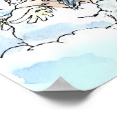Funny Update Facebook Status in Himmelsposter Poster (Ecke)