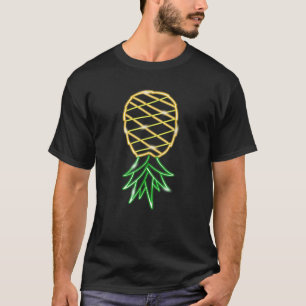 Funny Updown Pineaple Swinger Party 80er Retr T-Shirt