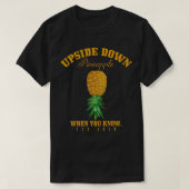 Funny Upside Down Ananas Sie kennen Hawaii Sommer T-Shirt (Design vorne)