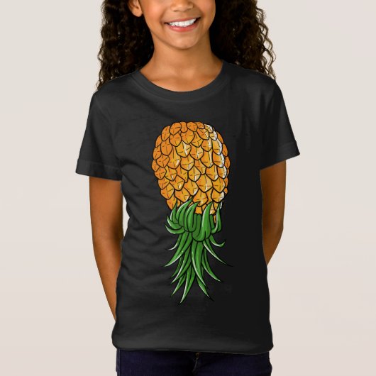 Funny Upside Down Pineapple Gift For Men Women Coo T-Shirt (Vorderseite)