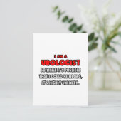 Funny Urologist .. Sehr unwahrscheinlich Postkarte (Stehend Vorderseite)