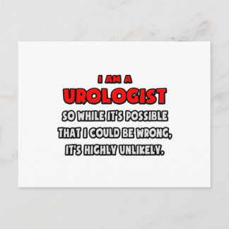 Funny Urologist .. Sehr unwahrscheinlich Postkarte