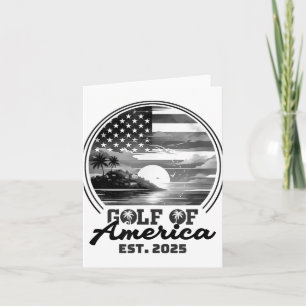 Funny US America Shirt Golf of US America Est 202 Karte