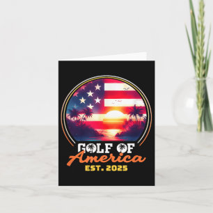 Funny US America Shirt Golf of US America Est 202 Karte