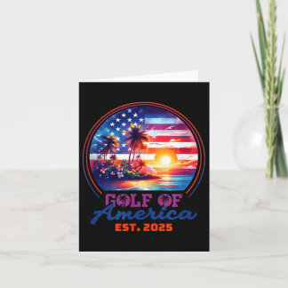 Funny US America Shirt Golf of US America Est 202 Karte