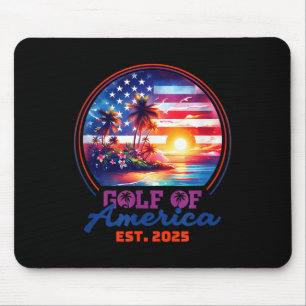 Funny US America Shirt Golf of US America Est 202 Mousepad