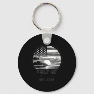 Funny US America Shirt Golf of US America Est 202 Schlüsselanhänger