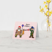 Funny US Border Customs Christmas Card Karte (Gelbe Blume)