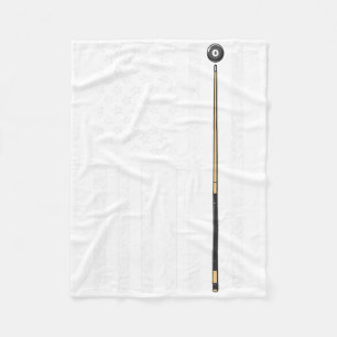 Funny US Flag Billiards Design für Männer Frauen B Fleecedecke
