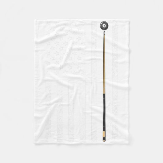 Funny US Flag Billiards Design für Männer Frauen B Fleecedecke (Vorderseite)