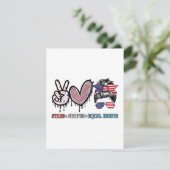 Funny US Flag Patriotic Begleitkarte (Stehend Vorderseite)
