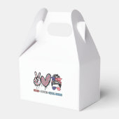 Funny US Flag Patriotic Geschenkschachtel (Rückseite)