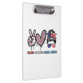 Funny US Flag Patriotic Klemmbrett (Rechts)