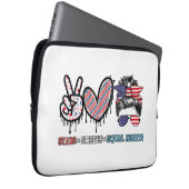 Funny US Flag Patriotic Laptopschutzhülle (Vorne Rechts)
