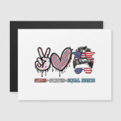 Funny US Flag Patriotic Magnetkarte (Vorne/Hinten)
