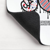 Funny US Flag Patriotic Mousepad (Ecke)