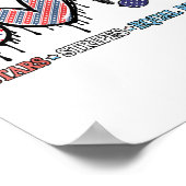 Funny US Flag Patriotic Poster (Ecke)