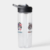 Funny US Flag Patriotic Trinkflasche (Rechts)