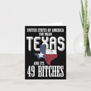 Funny US Flag USA Texas Karte