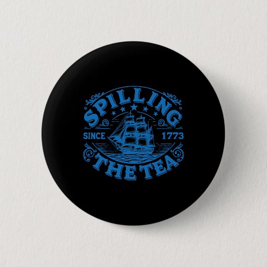 Funny US History Teacher Boston Spilling The Tee S Button (Vorderseite)