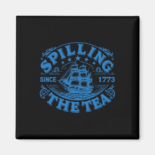 Funny US History Teacher Boston Spilling The Tee S Magnet (Vorne)