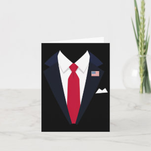 Funny US Präsident Trump Anzug Easy Halloween Karte