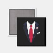 Funny US Präsident Trump Anzug Easy Halloween Magnet (Vorderseite/Rückseite)