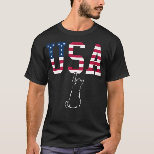 Funny Usa Cat Shirt Funny Usa Shirt Usa Kitten (Vorderseite)