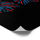 Funny Usa Fireworks Couple Just Here For The Firew Poster (Ecke)