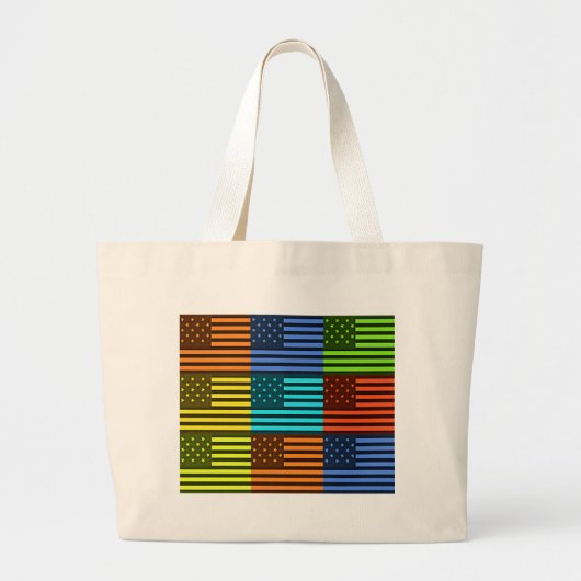Funny USA Flag Jumbo Stoffbeutel (Vorne)