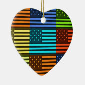 Funny USA Flag Keramikornament (Rechts)