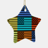 Funny USA Flag Keramikornament (Rechts)