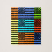 Funny USA Flag Puzzle (Vertikal)