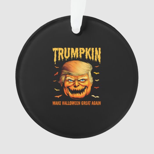 Funny Usa Pumpkin Trumpkin Make Halloween Great Ag Ornament (Vorderseite)