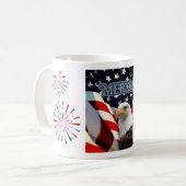 Funny USA Tasse 4. Juli/Unabhängigkeitstag (Vorderseite Links)